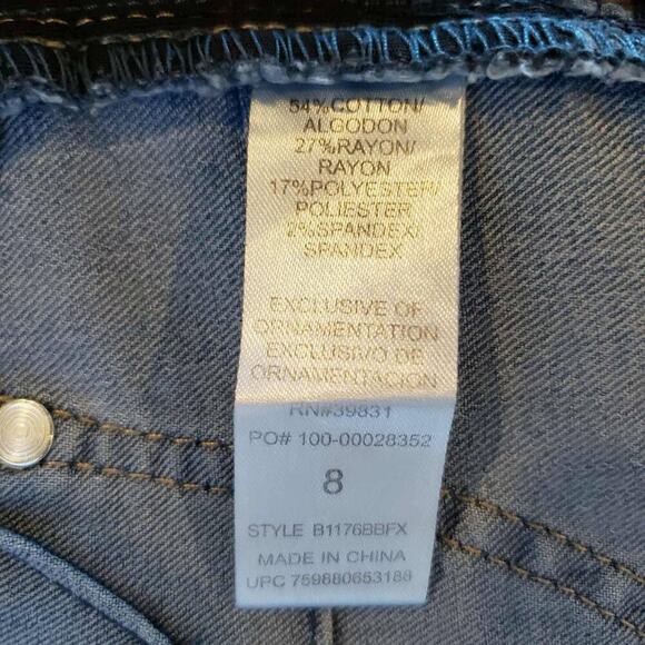 Democracy Jeans AB Solution Womens Size 8 Blue Skinny Mid Rise 5-Pocket - Picture 8 of 10